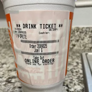 A perfect large Sprite