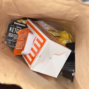 they bagged my fries upside down