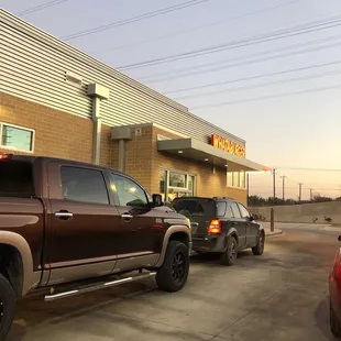 In the drive thru