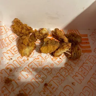 fried chicken in a box