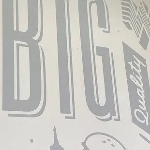 a sign that says big burger