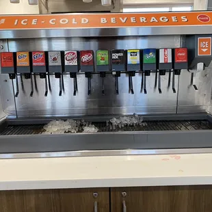 Nice variety of soft drinks