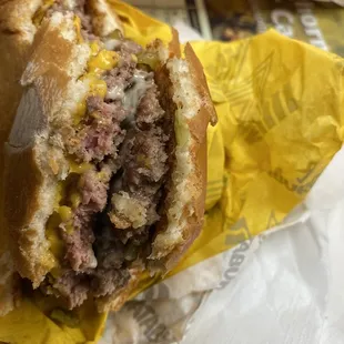 Love your burgers but pink is a little bit of a risk.