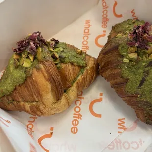 Pistachio croissants