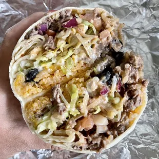 Asada burrito ($9.95+tax)