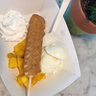 Housemade Toasted Coconut Almond Gelato
