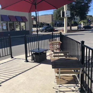 Outside seating area