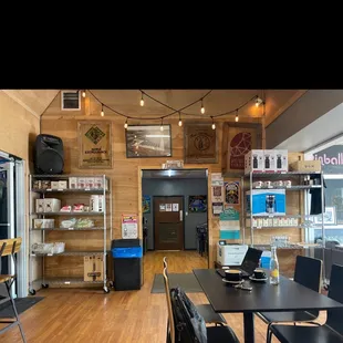 the inside of a coffee shop