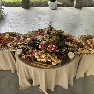 Charcuterie Grazing Station for a graduation celebration