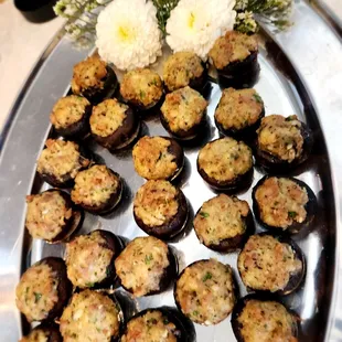 Italian Stuffed Mushrooms.