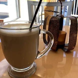 Cappuccino with cute seasonal decor!