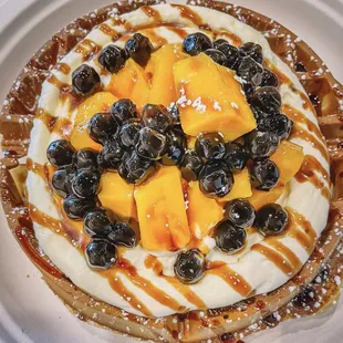 Mango Boba Waffle