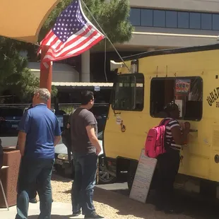 What's Fresh serving lunch at the Art Institute where Chef Warren received his culinary degree.