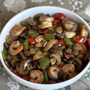 Shrimp stir fry