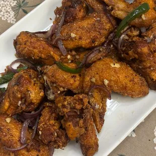 Salt and pepper chicken wings