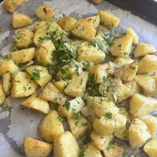 Roasted garlic Parmesan potatoes
