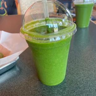a green smoothie