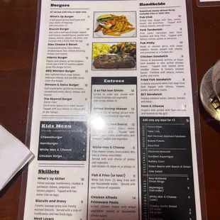 the menu