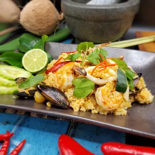 Tom Yum Seafood Fried Rice