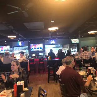 View of the bar area