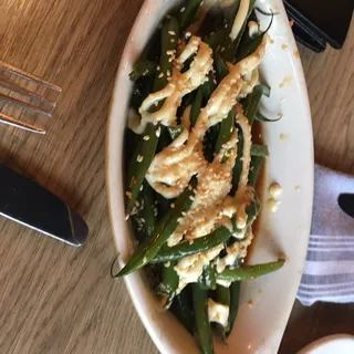 Green Beans with Soy Sauce Vinaigrette and Anchovy Mayo