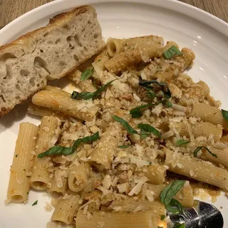 Rigatoni with White Bolognese