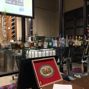 a view of a bar