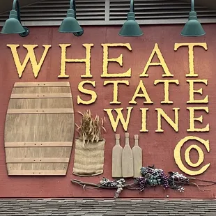 Tasting room sign.