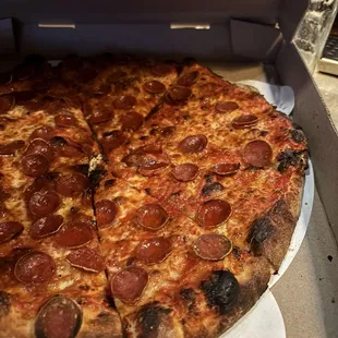 New Haven with pepperoni