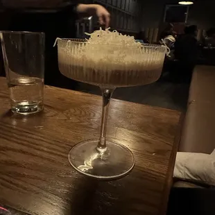 Parmesan espresso martini