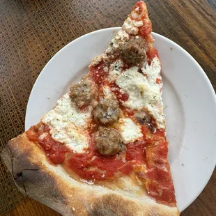 Sausage and ricotta slice