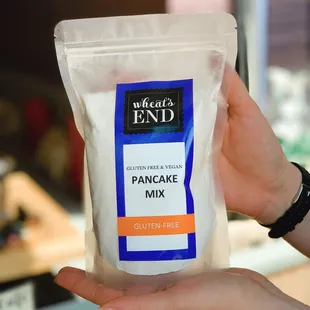a bag of pancake mix