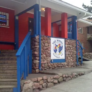 the front of the restaurant