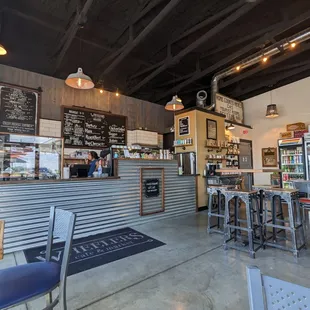 the interior of the restaurant