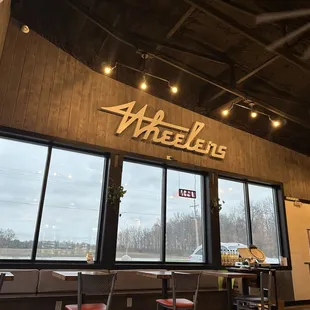 You won't forget where you are at with this sign looking down on you!