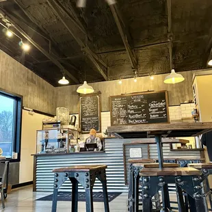 The inside has a farm feel to it.