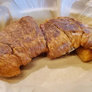 My croissant, ham, cheese, bacon jam