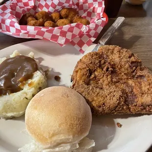 Breaded pork chop