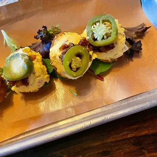 Deep Fried Deviled Eggs