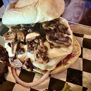 Mushroom &amp; Cheese Burger