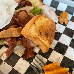 Smoked Clubhouse sandwich (which was missing its sauce).