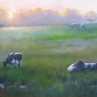 "Early Dawn" oil on panel by Cynthia Kelly Overall