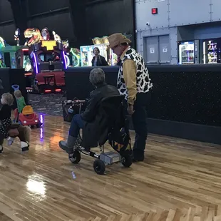 Even the Grandparent can come out with their wheels! Pretty sweet so they don&apos;t have to sit along the side lines