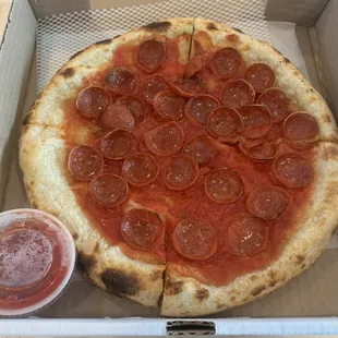 Pepperoni pizza.