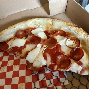 Half 10&quot; pepperoni