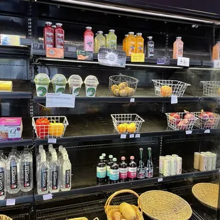 a variety of beverages