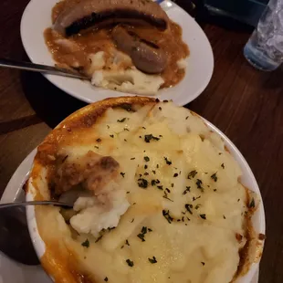 Shepherd's Pie and Bangers &amp; Mashed! Wow!