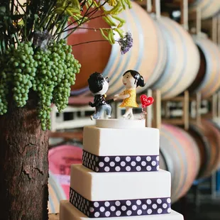 a three tiered wedding cake