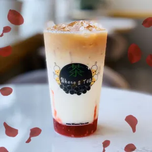 Strawberry Earl Grey Latte