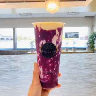 Ube Latte Creme Brûlée